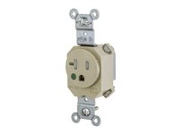 Hubbell Wiring SNAP8310ITR SNAP SGL RCPT HG 5-20R 20A 125V TR IV
