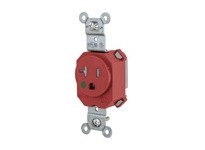 Hubbell Wiring SNAP8310RTR SNAP SGL RCPT HG 5-20R 20A 125V TR RD