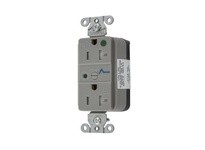 Hubbell Wiring SNAP8362GYS HG SNAP SPD RCPT 20A 125V TR GRAY