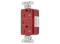 Hubbell Wiring SNAP8362RS HG SNAP SPD RCPT 20A 125V TR RED | Industrial Supplies