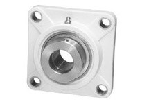 IPTCI Bearing SNATF 204 12 Stainless Insert Thermoplastic Housing 4-Bolt Flange Eccentric Locking Collar Bore Dia. 3/4"