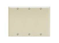 Hubbell Wiring SP34BAL PLATE 3-G BLANK BOX MT STEEL AL | Industrial Supplies