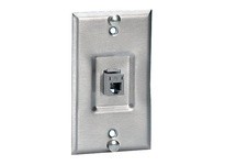 Hubbell Wiring SP6R PLATEW-PHONEC61-G1PORTRECESSED SS