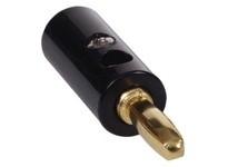 Hubbell Wiring SPBK100 CONN GOLD SPKR POST BK 100PK | Premium Speaker Connector