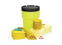 SpillTech SPKHZ-95-HV HazMat 95-Gallon Hi-Viz OverPack Drum Spill Kit | YarinInd