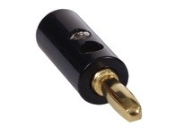 Hubbell Wiring SPPBK10 SNAP-FIT BANANA PLUG BK 10PK | High-Quality Connectors