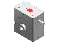 Hub City 0220-08302 50:1 Ratio, Cast Iron Single-Reduction Worm Reducer, 1" Input Diameter, 1.938" Output Diameter, Shaft Input,