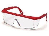 Pyramex Integra SR410S Safety Glasses Clear Lens and Red FrameIntegra Safety Glasses Clear Lens and Red Frame