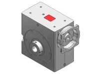 Hub City 0220-08515 20:1 Ratio, Cast Iron Single-Reduction Worm Reducer, 1.125" Input Diameter, 2.188" Output Diameter, C-Face Q