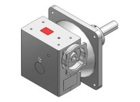 Hub City 0220-08640 5:1 Ratio, Cast Iron Single-Reduction Worm Reducer, 0.875" Input Diameter, 1.625" Output Diameter, C-Face Qu