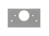 Hubbell Wiring SS2309SGYA PEDESTAL FACE PLT 1.40" KO GY