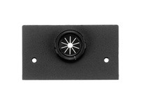 Hubbell Wiring SS2309TBKA PEDESTAL FACE PLT BUSHD 1" KO BK