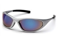 Pyramex Zone II SS3375E Safety Glasses Blue Mirror Lens and Silver FrameZone II Safety Glasses Blue Mirror Lens and Silver Frame