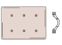 Hubbell Wiring SS34 WALLPLATE 3-G BLANK SS | Durable & Reliable