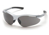 Pyramex Fortress SS3720D Safety Glasses Gray Lens and Silver FrameFortress Safety Glasses Gray Lens and Silver Frame