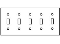 Hubbell Wiring SS5C WALLPLATE 5-G 347V SW SS | YarinInd