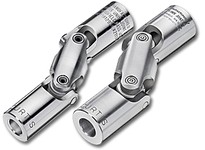 Curtis SS652DB Outer Diameter: 2" stainless steel double joint with hubs bored 1/2 of O.D.