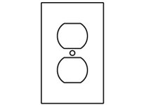 Hubbell Wiring SS8 WALLPLATE 1-G DUPLEX RECEPTACLE | High-Quality Industrial Supplies