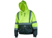 MCR SSCL3LZS Sweatshirt Shaded Class 3 Lime Zipper S | High-Visibility Workwear