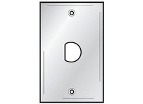 Hubbell Wiring SSD1430 WALLPLATE 1-G D-HOLE SS