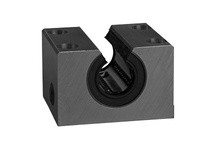 Thomson Linear SSEPBOM20-XS Linear Bearing, Ball Bushing, Pillow Block, Super Smart, 20 mm, Open, Self-aligning, Black Anodize; 