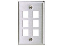 Hubbell Wiring SSF16 PLATE WALLSS1-G6PORT