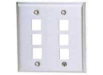 Hubbell Wiring SSF206 PLATE WALLSS2-G6PORT | YarinInd