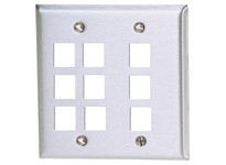 Hubbell Wiring SSF209 PLATE WALLSS2-G9PORT | YarinInd