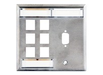 Hubbell Wiring SSFL26HD15 PLATE SS 2-G 6P HD15 W/L | YarinInd