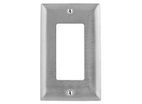 Hubbell Wiring SSJ26 WALLPLATE JUMBO 1-G GFCI SS | YarinInd