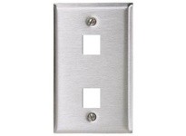 Hubbell Wiring SST1474 WALLPLATE 1-G 2 JACK SS | High-Quality Industrial Supplies