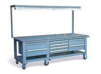 StrongHold ST-15303 Mobile Workbench with 8 Key-Lock Drawers | YarinInd