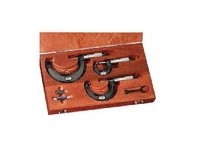 Starrett ST436.1CXFLZ Outside Micrometer Set, Friction Thimble, Carbide Anvil-Spindle, 0-6" Range | YarinInd