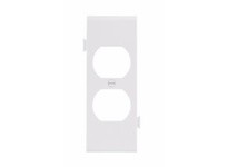 Cooper Eaton STC8W Wallplate Sectional Duplex Receptacle Poly Mid Ctr White