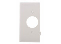 Cooper Eaton STE7W Wallplate Sectional Single Receptacle Poly Mid End White