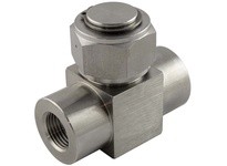 Superlok STF2-M6N 3/8" MNPT Micron Tee Filter - 316 Stainless Steel - No Element