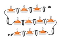 RAB STRING34-100 STRINGER 100FT CRI80 5000K USPLUG 130W 16000LM