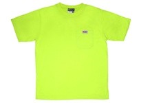 MCR STSLXL T-Shirt Short Sleeve Solid Jersey Knit Fluor Lime | YarinInd