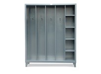 StrongHold SU-15301 Open Locker with Hooks and Shelves | Durable Storage Solution