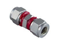 Superlok SUI-14M 14MM Tube X 14MM Tube - Tube Union - 316 Stainless Steel