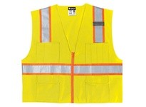 MCR SURVLXL Class 2 Poly 3 Orange/2 Silver Stripe | YarinInd