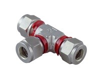 Superlok SUTI-10M 10MM Tube X 10MM Tube X 10MM Tube - Union Tee - 2 Ferrule - 316 Stainless Steel