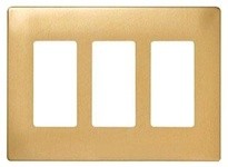 Hubbell Wiring SWP263 SEC WALLPLATE 3-G GFCI WH