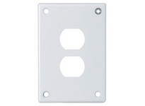 Hubbell Wiring SWP8 SEC WALLPLATE 1-G DUP WH | High-Quality Wallplate