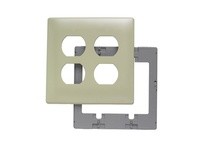 Hubbell Wiring SWP82I SEC WALLPLATE 2-G 2-DUPLEX IVORY | Industrial Supplies