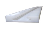 POBCO SWT702UL120 Tab Chain Guide, White UHMW, for 880TK4-1/2, 1" Thick x 5" Wide x 10 Foot LengthTab Chain Guide, White UHMW, f
