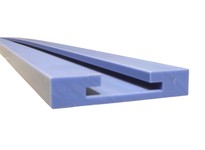 POBCO SWT706UXCL60 Tab Chain Guide, Blue UXC Lube Filled UHMW, for 882TK7-1/2, 1-1/4" Thick x 8" Wide x 5 Foot LengthTab Chain G