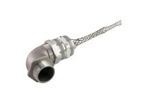 Remke SWV-9518-E Swivel-Flex 90 deg alum Cord Grip 1-1/2" NPT cable range 1.00 - 1.125 with mesh