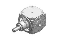 Hub City 0220-20509 1.50:1 Ratio, Ductile Iron Bevel Reducer, 2.500" Input Diameter, 2.438" Output Diameter, Shaft Input, Hollow