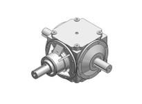 Hub City 0220-20553 1:1 Ratio, Ductile Iron Bevel Reducer, 2.500" Input Diameter, 2.500" Output Diameter, Shaft Input, Shaft Out